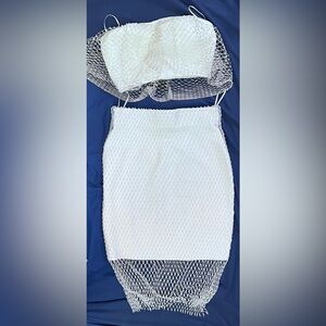 Caught in my net skirt set - Small - fashion nova